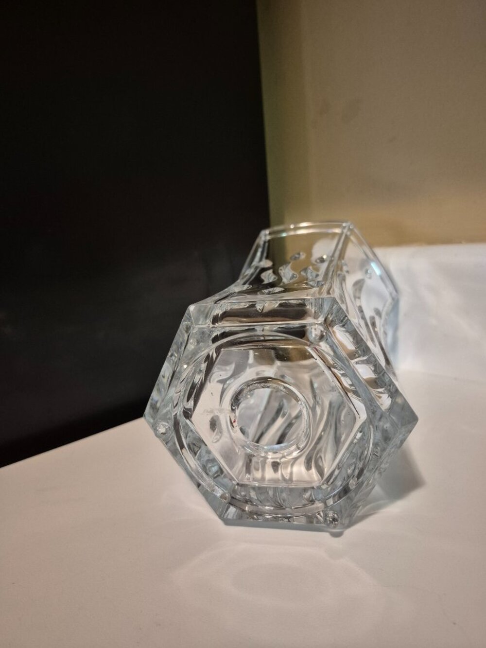 PARTYLITE SIGNATURE CRYSTAL HURRICANE CANDLE HOLDER 10" - Picture 4 of 6